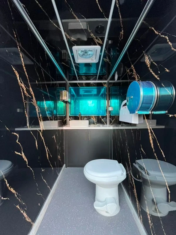 Three Station Commercial Toilet Trailer